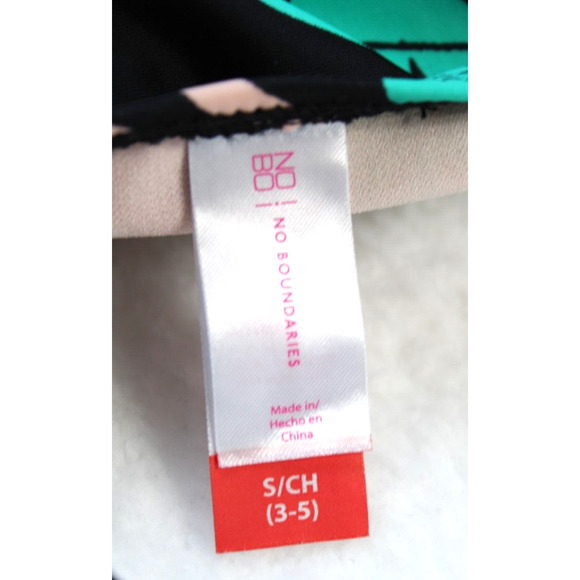 No Boundaries One-Piece Strappy Swimsuit Juniors S Polly Tropical Beach - Picture 7 of 9